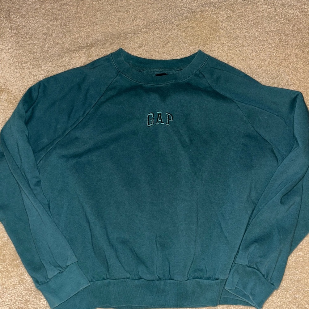 GAP Deep Teal Crewneck Sweater